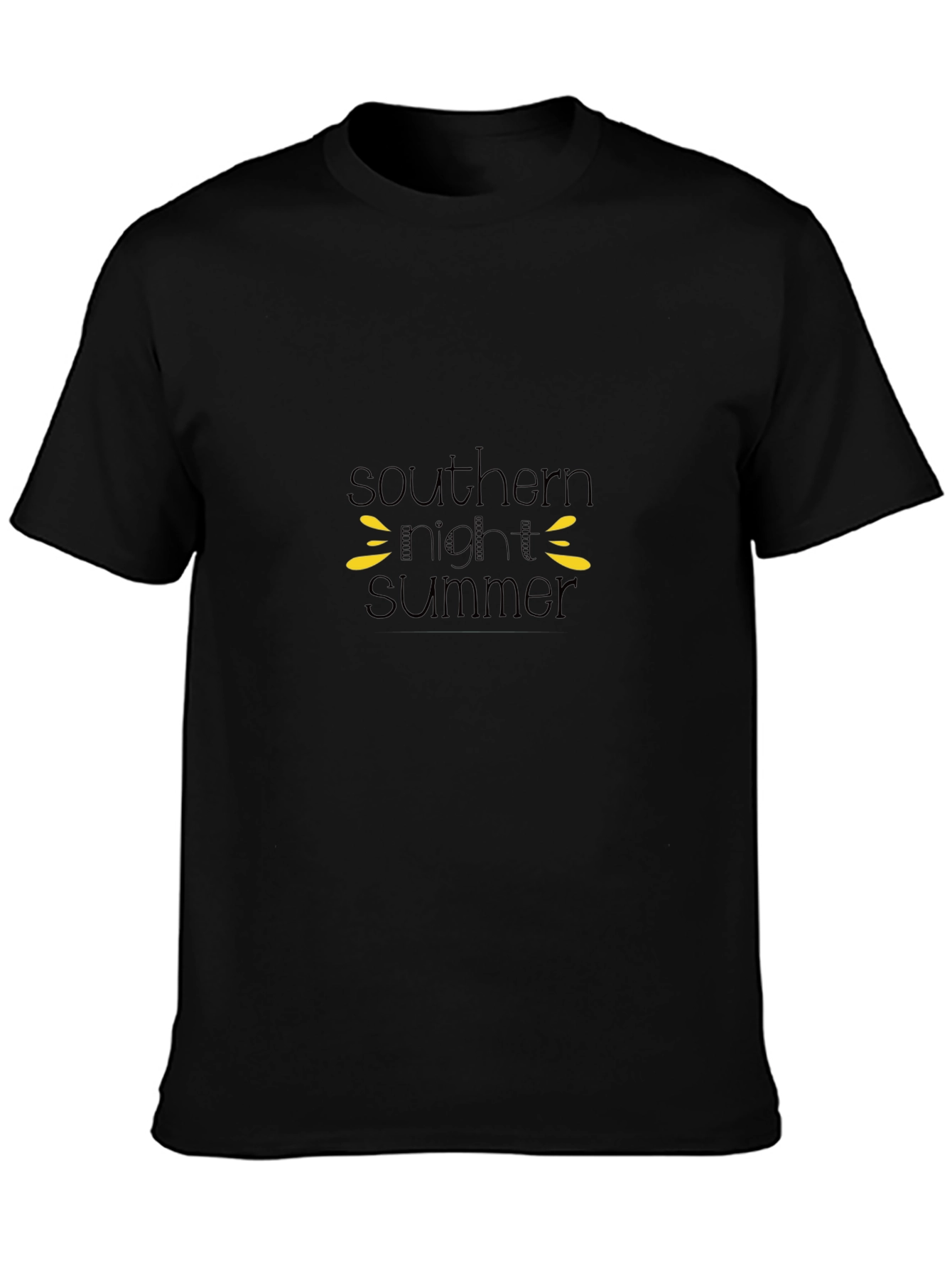 Southern Night Summer Black Graphic Tee
