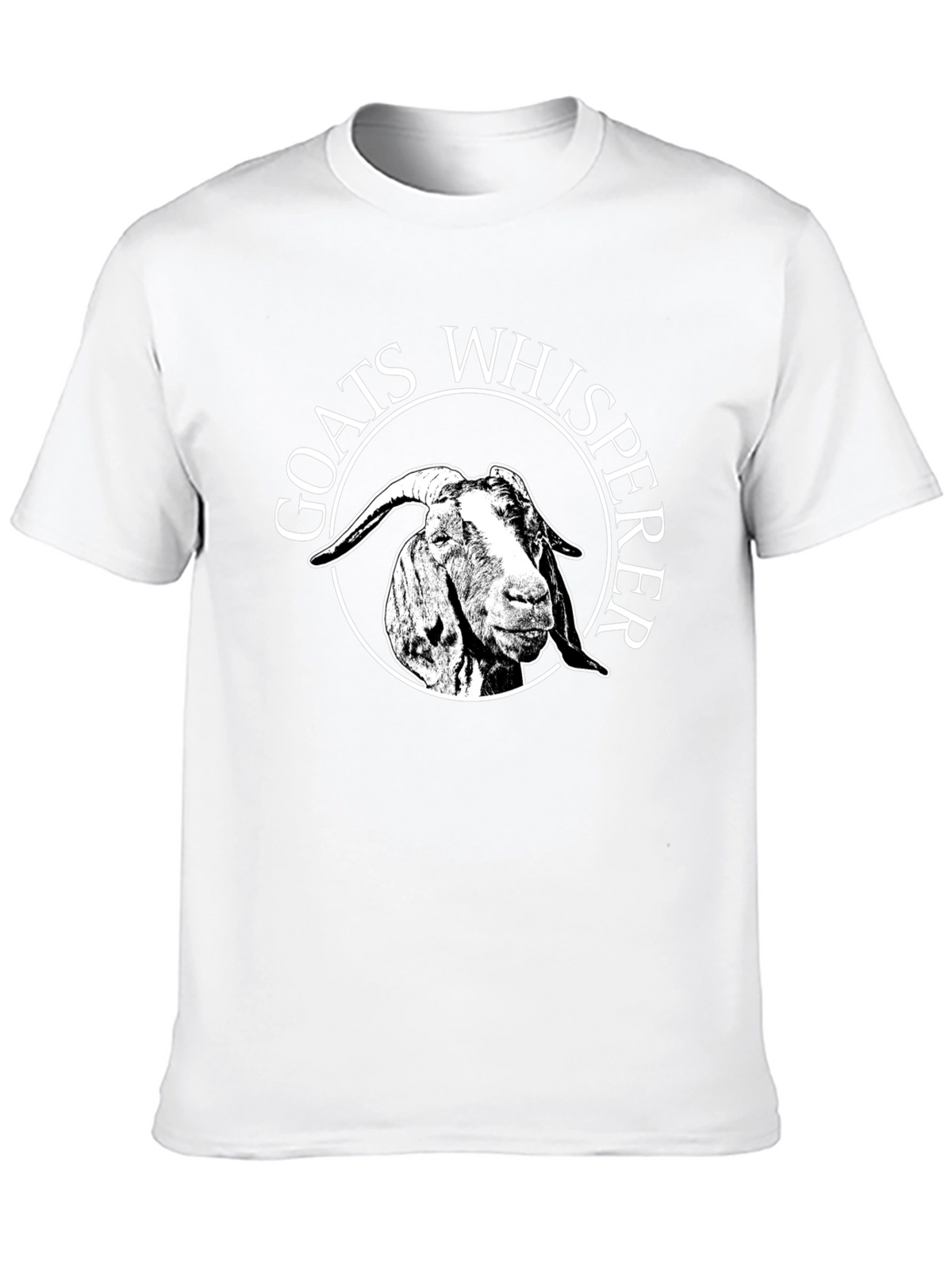 Goats Whisperer Graphic Tee - Black Cotton Casual T-Shirt