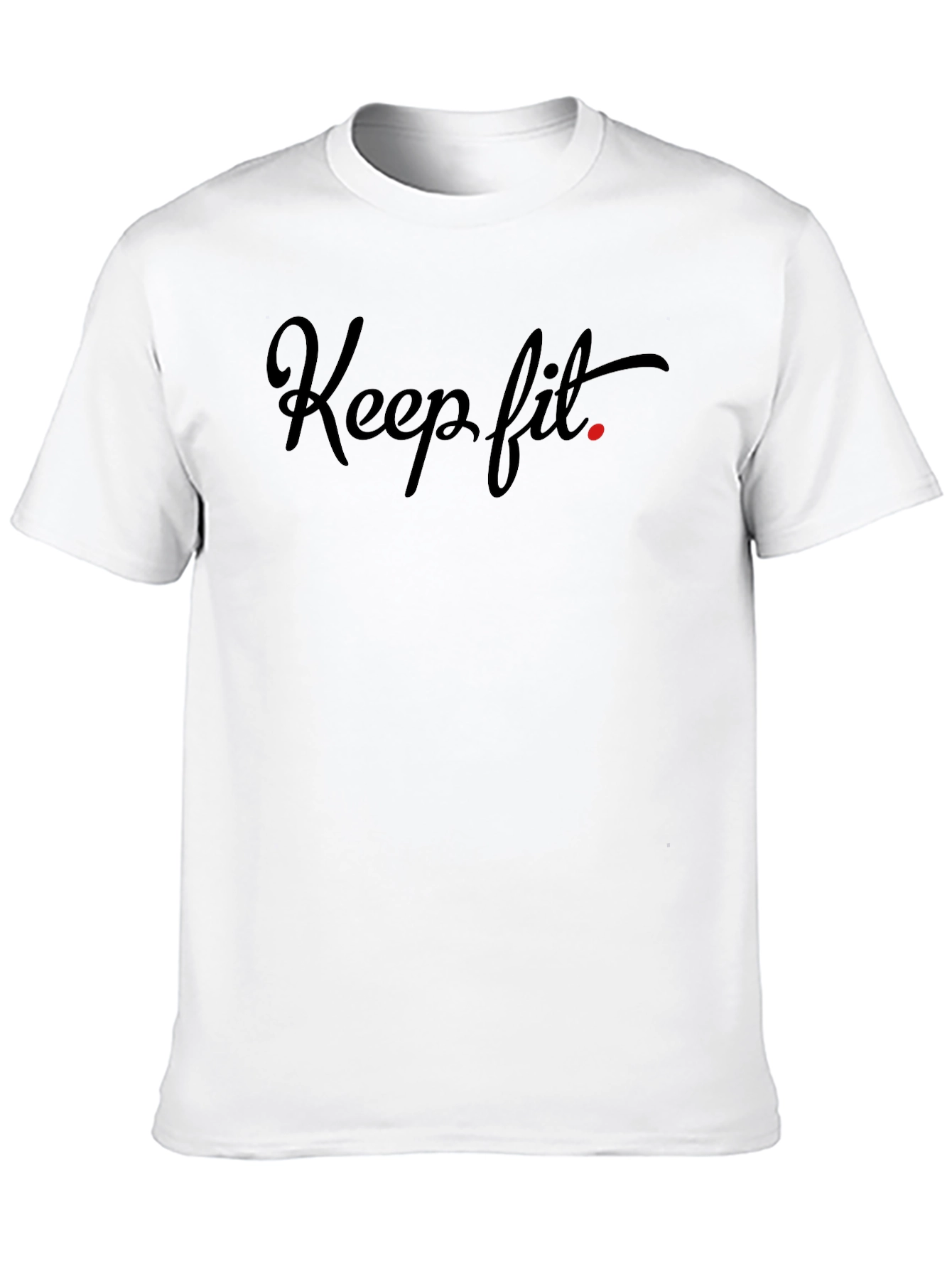 Keep Fit Black Graphic Tee