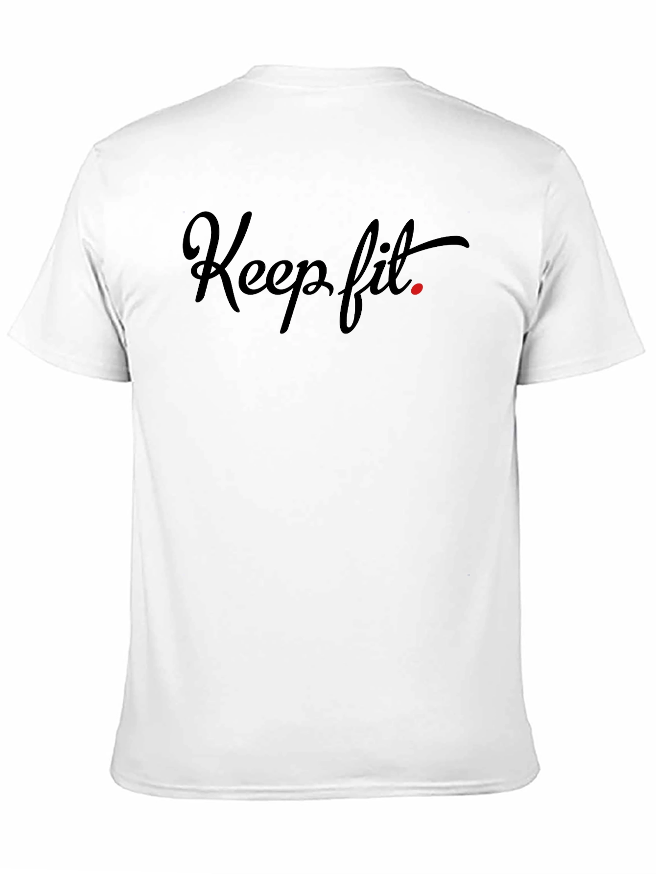 Keep Fit Black Graphic Tee