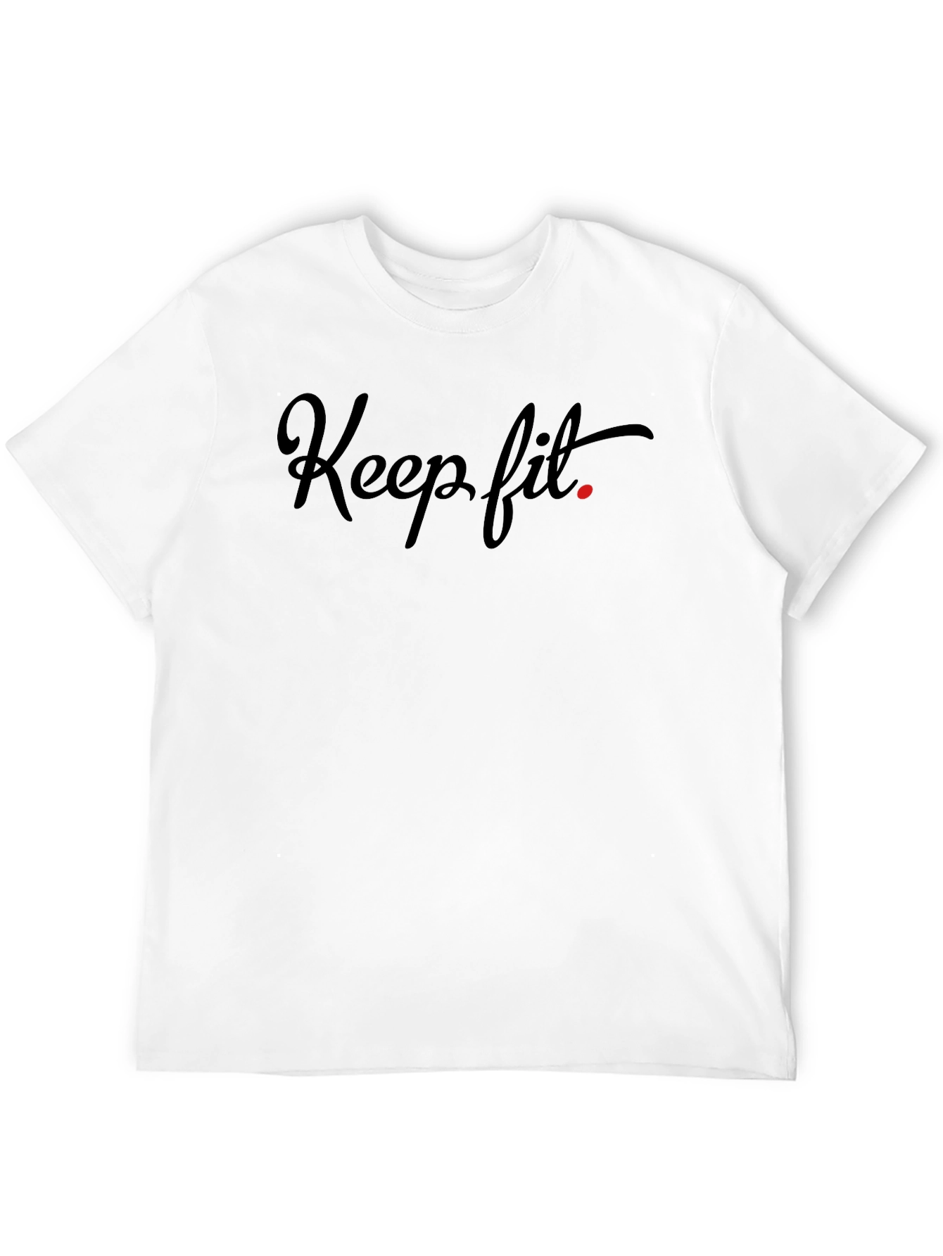 Keep Fit Black Graphic Tee