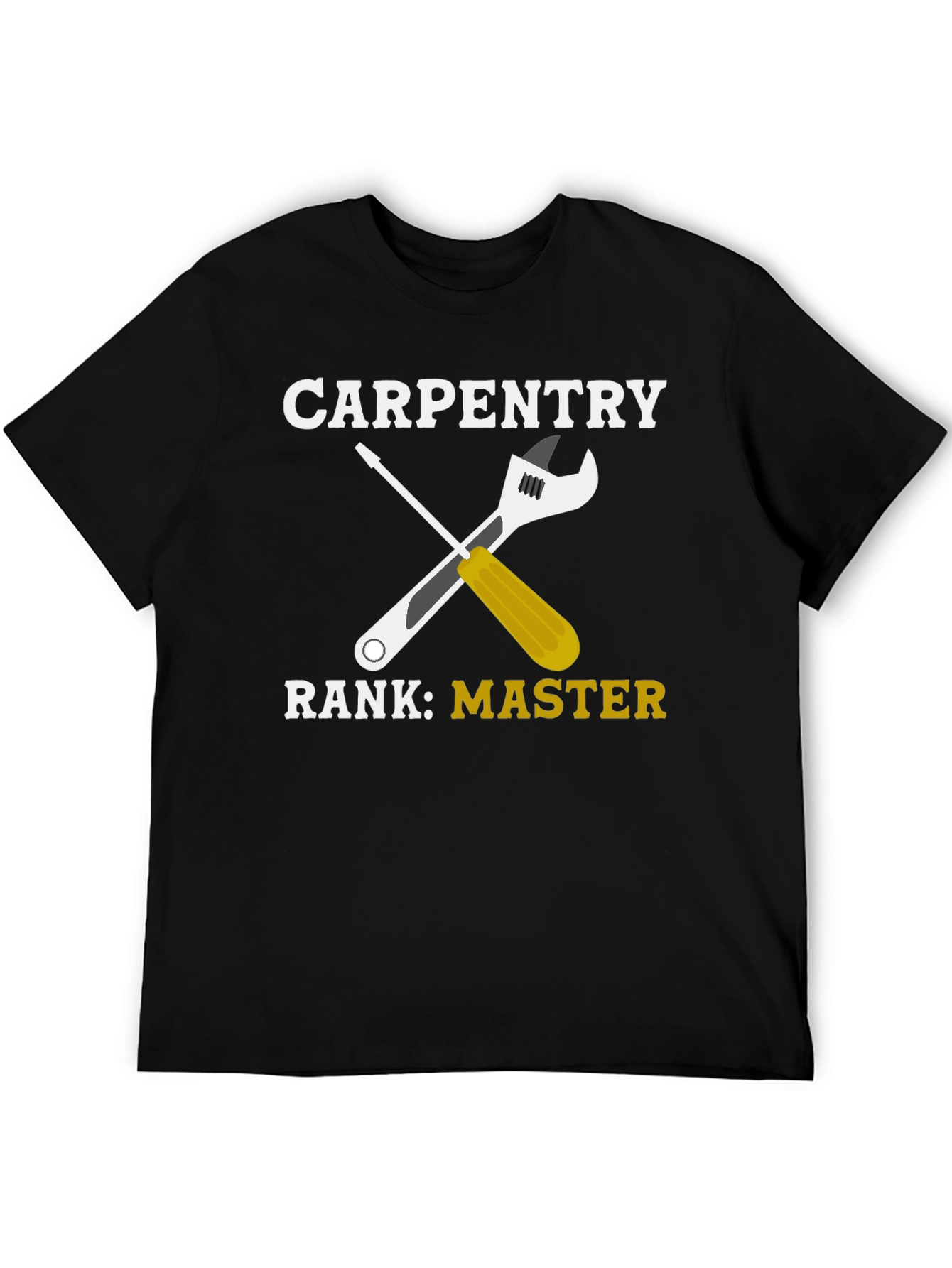 Carpentry Master T-Shirt - Wrench & Screwdriver Graphic Tee