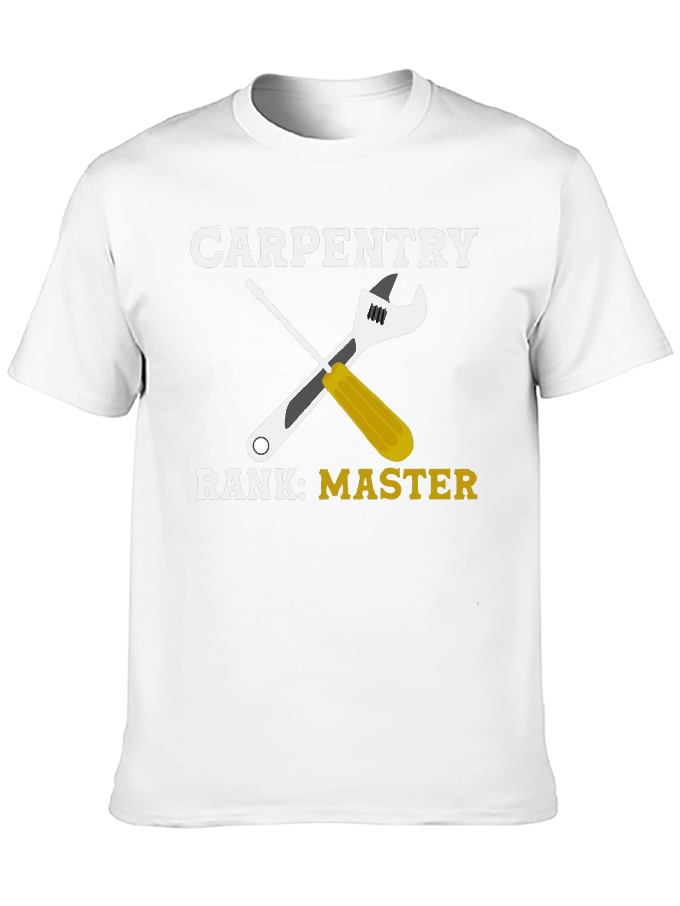 Carpentry Master T-Shirt - Wrench & Screwdriver Graphic Tee