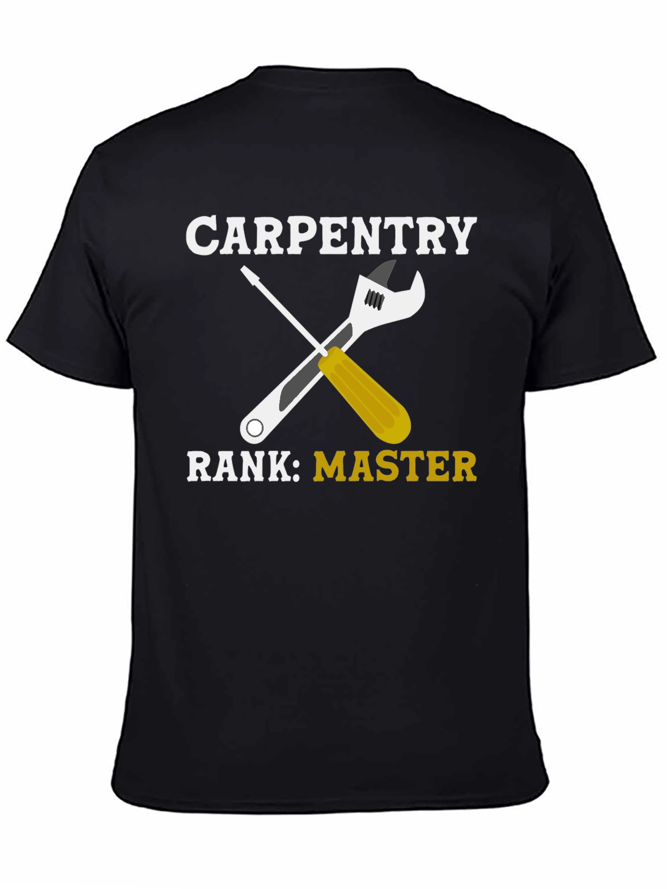 Carpentry Master T-Shirt - Wrench & Screwdriver Graphic Tee