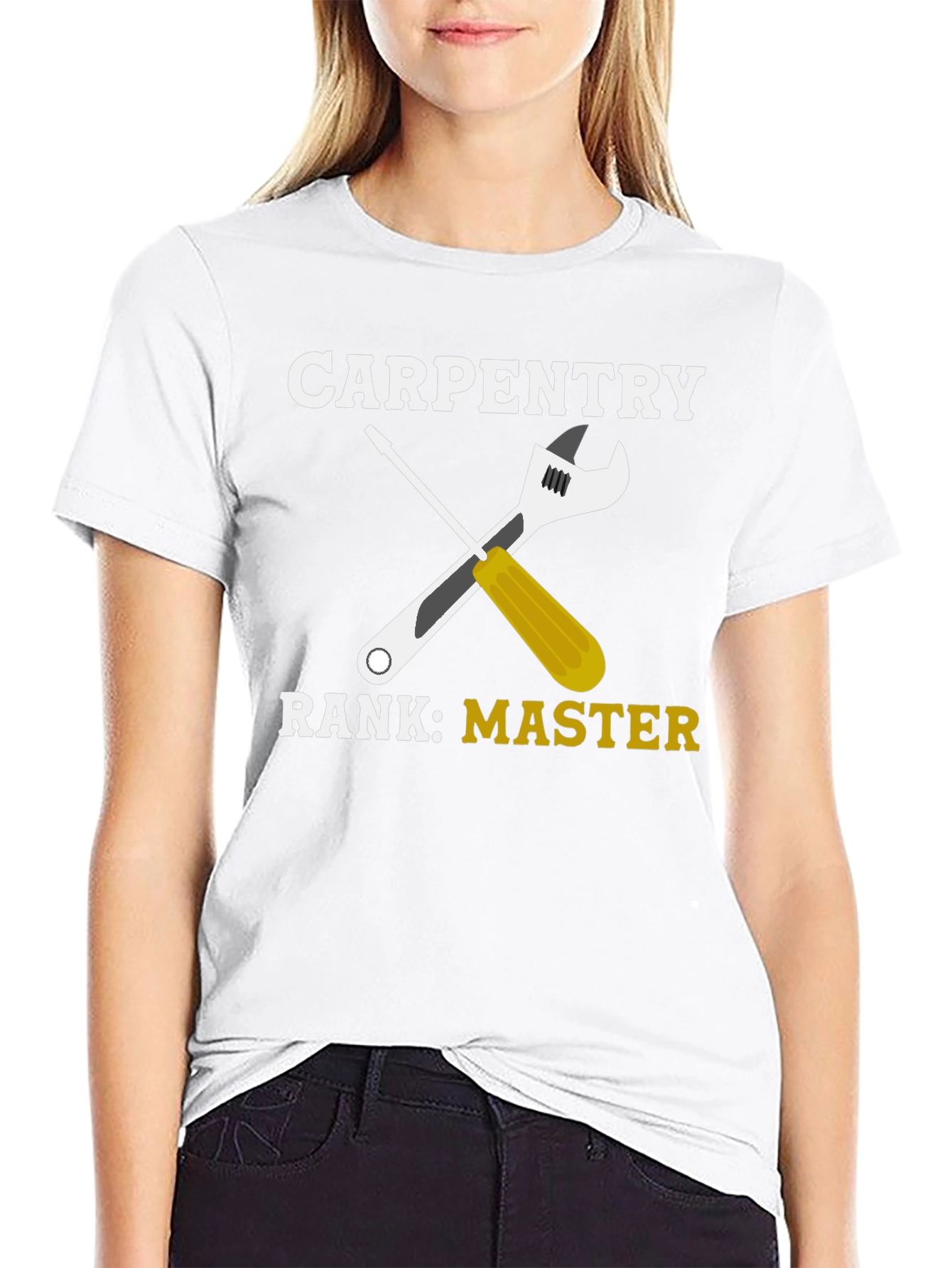 Carpentry Master T-Shirt - Wrench & Screwdriver Graphic Tee