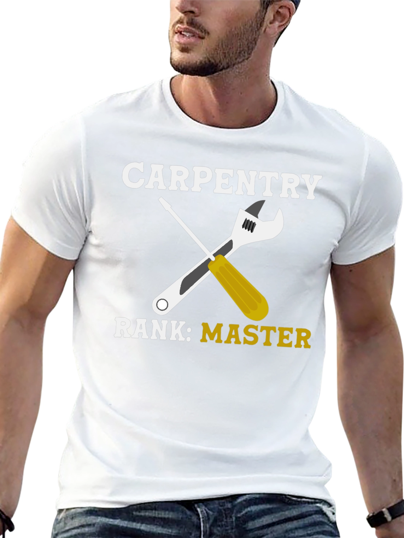 Carpentry Master T-Shirt - Wrench & Screwdriver Graphic Tee