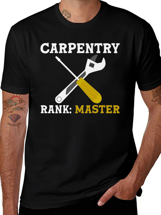 Carpentry Master T-Shirt - Wrench & Screwdriver Graphic Tee