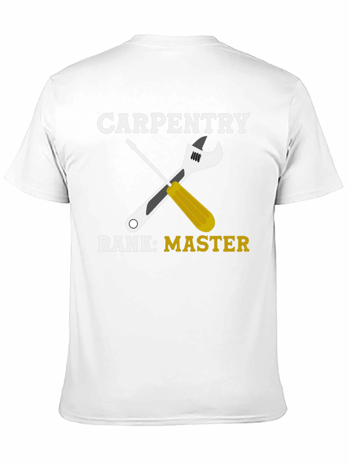 Carpentry Master T-Shirt - Wrench & Screwdriver Graphic Tee
