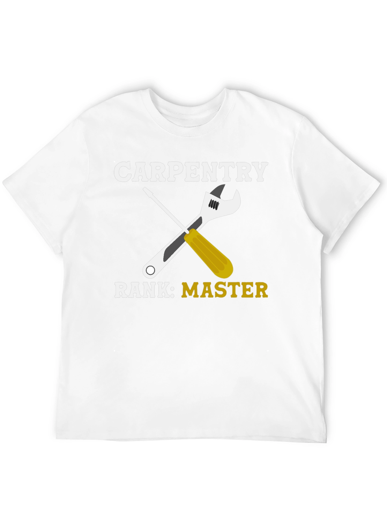 Carpentry Master T-Shirt - Wrench & Screwdriver Graphic Tee