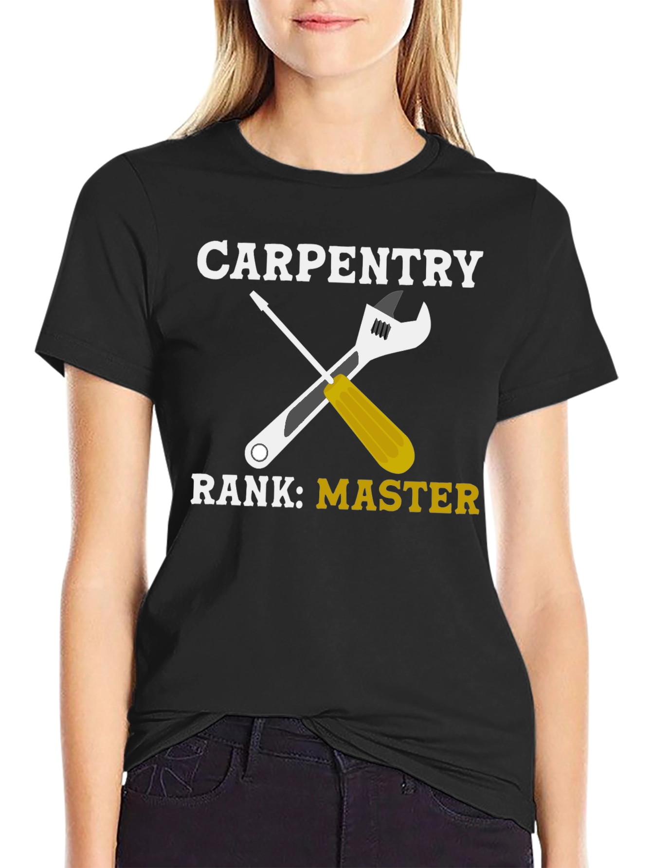 Carpentry Master T-Shirt - Wrench & Screwdriver Graphic Tee
