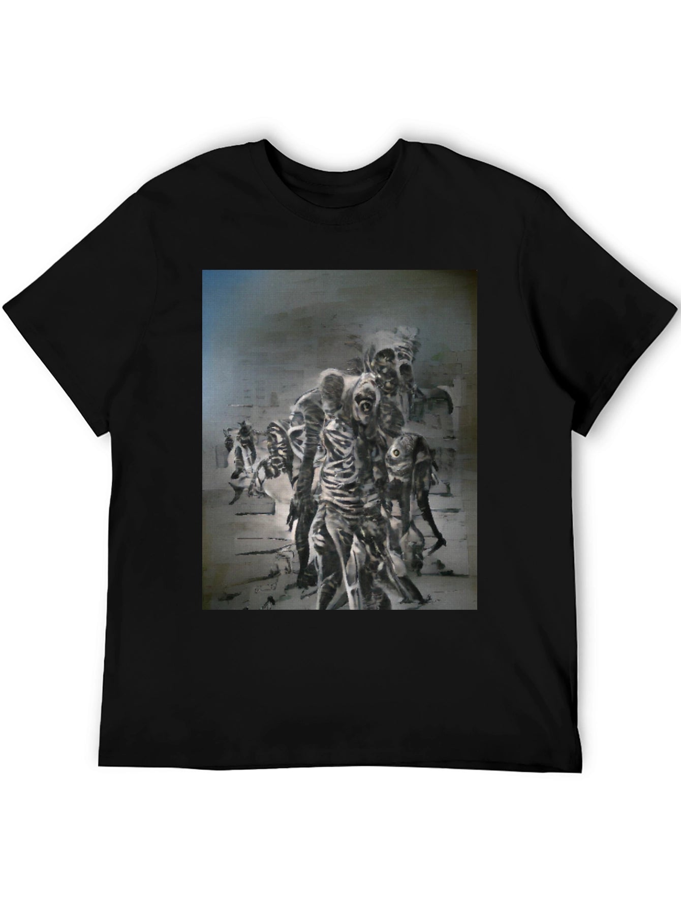 Zombie Horror Graphic Print T-Shirt