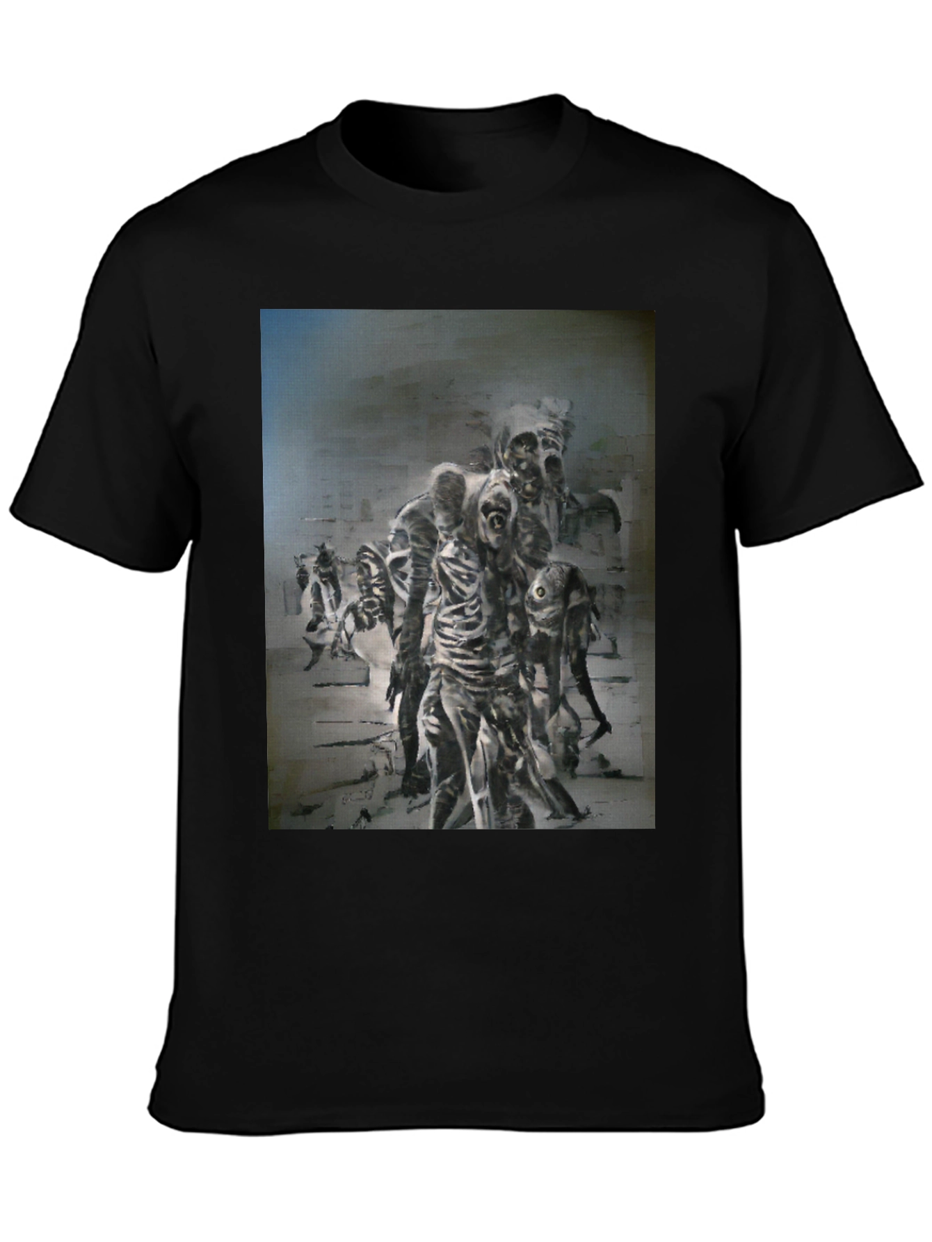 Zombie Horror Graphic Print T-Shirt