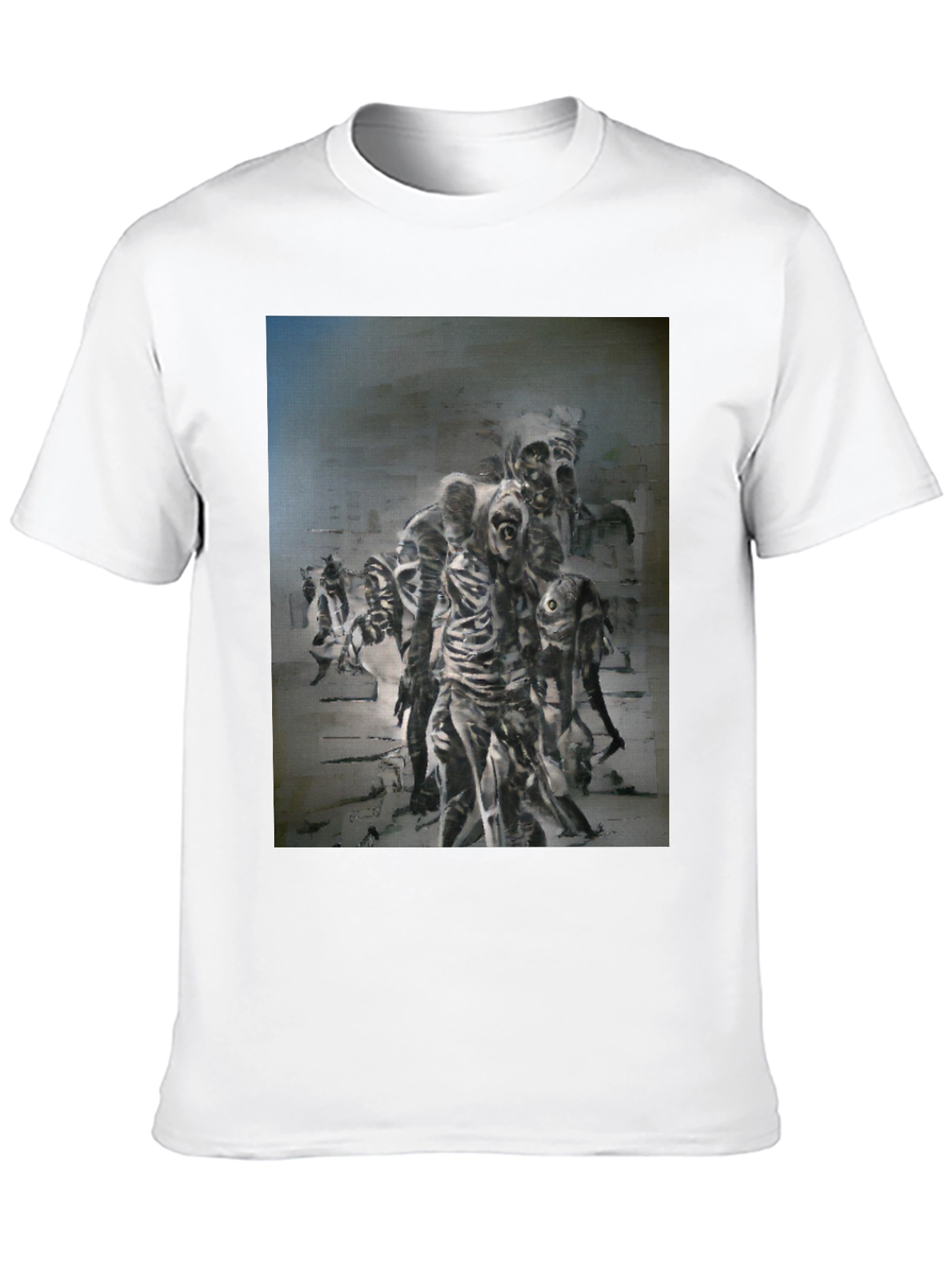Zombie Horror Graphic Print T-Shirt