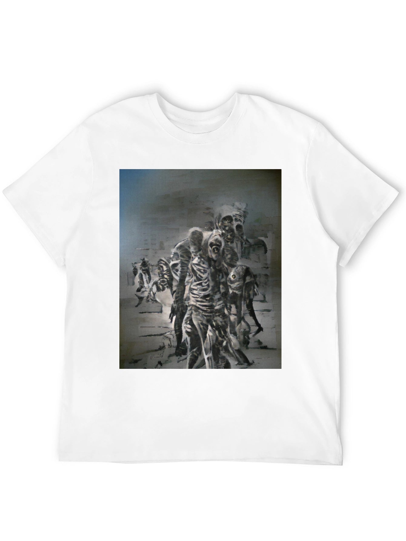Zombie Horror Graphic Print T-Shirt