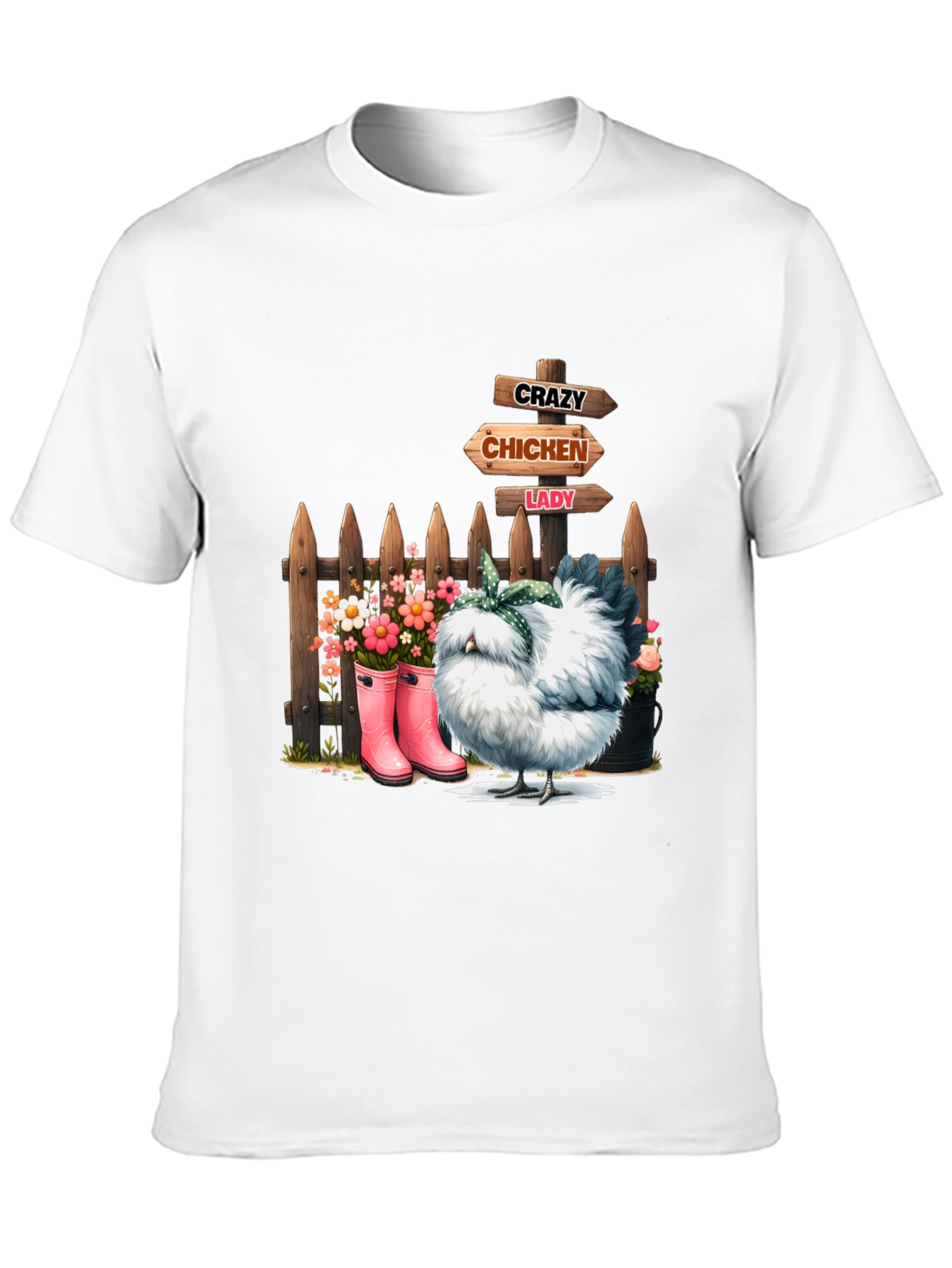 Crazy Chicken Lady Graphic Tee