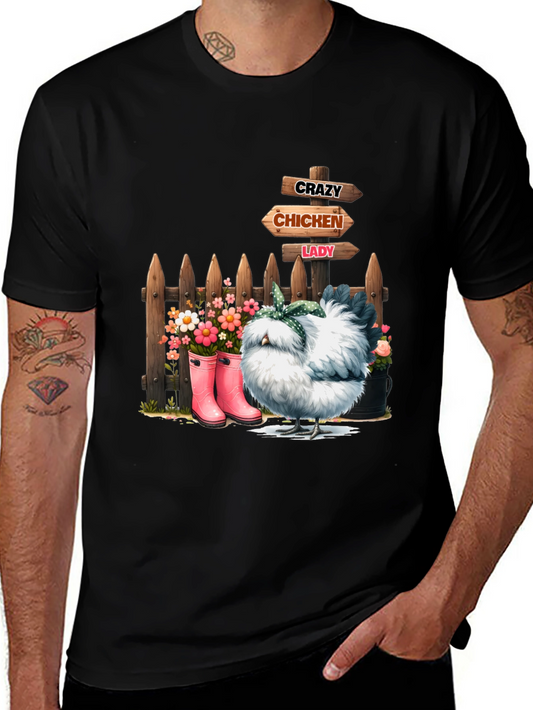Crazy Chicken Lady Graphic Tee