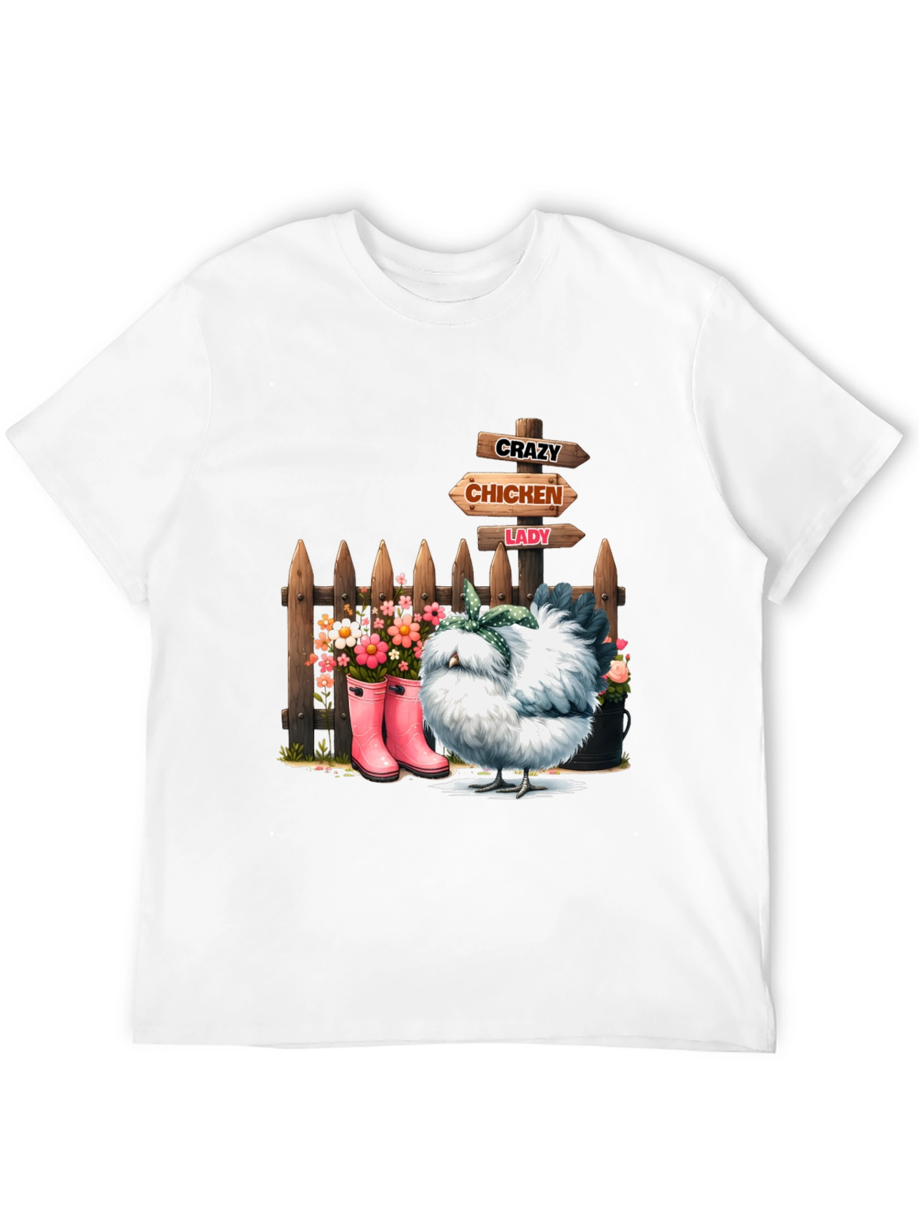 Crazy Chicken Lady Graphic Tee
