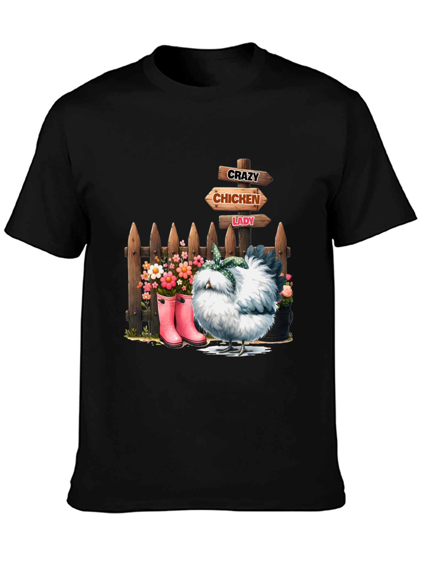 Crazy Chicken Lady Graphic Tee