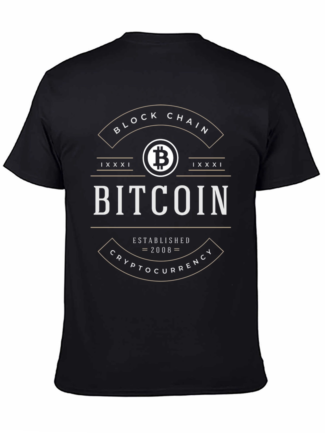 Bitcoin Block Chain T-Shirt - Crypto Currency Tee