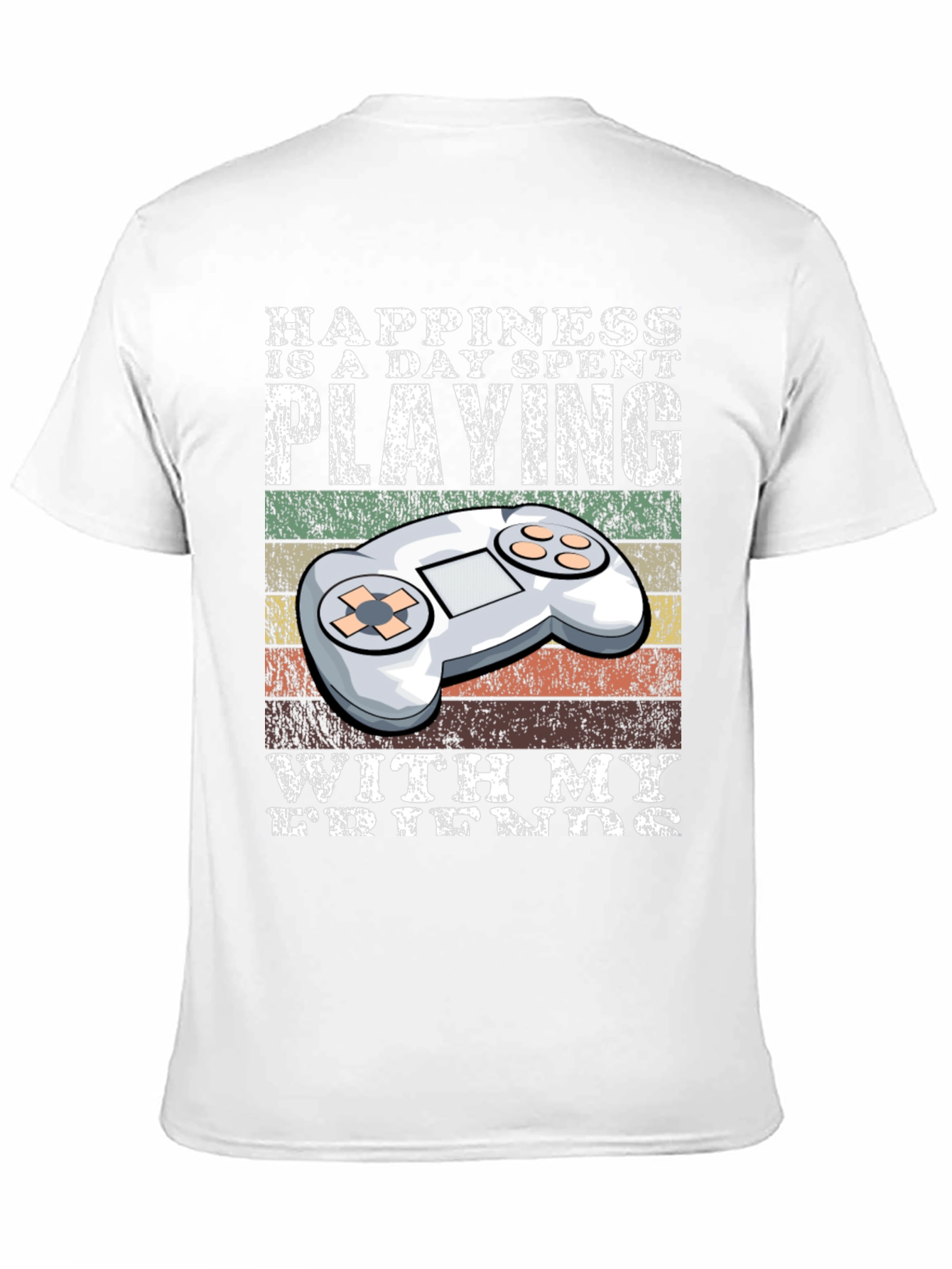Gamer T-Shirt: Happiness is Playing with My Friends
