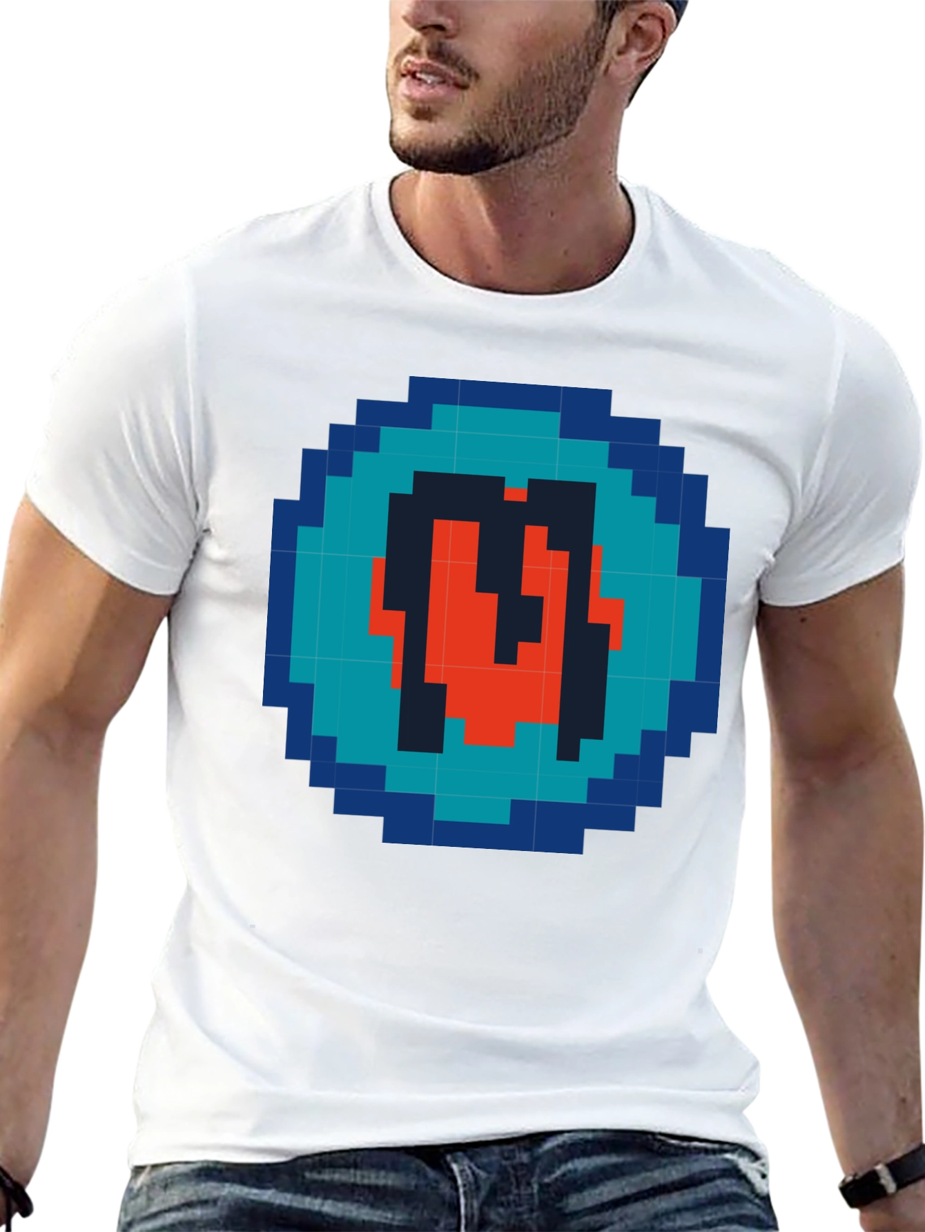 Pixel Art Letter Graphic Tee