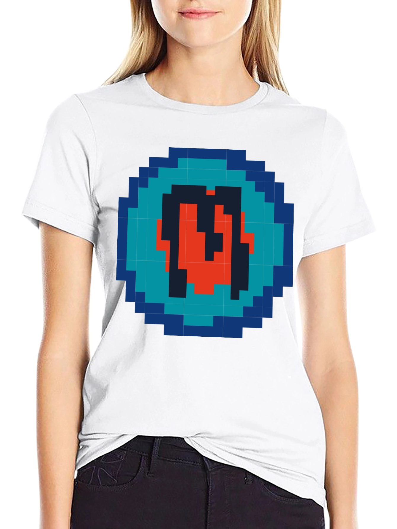 Pixel Art Letter Graphic Tee