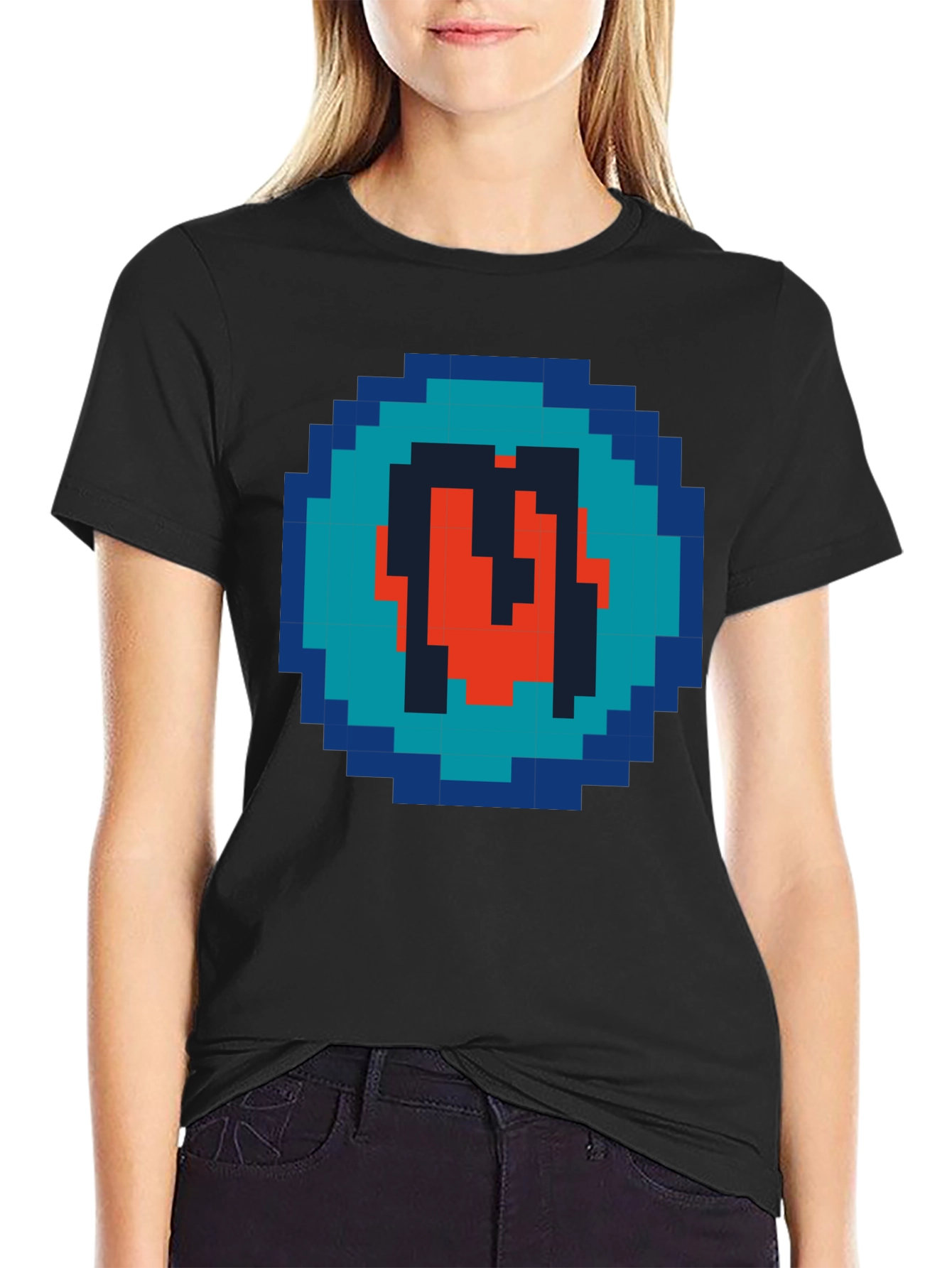 Pixel Art Letter Graphic Tee