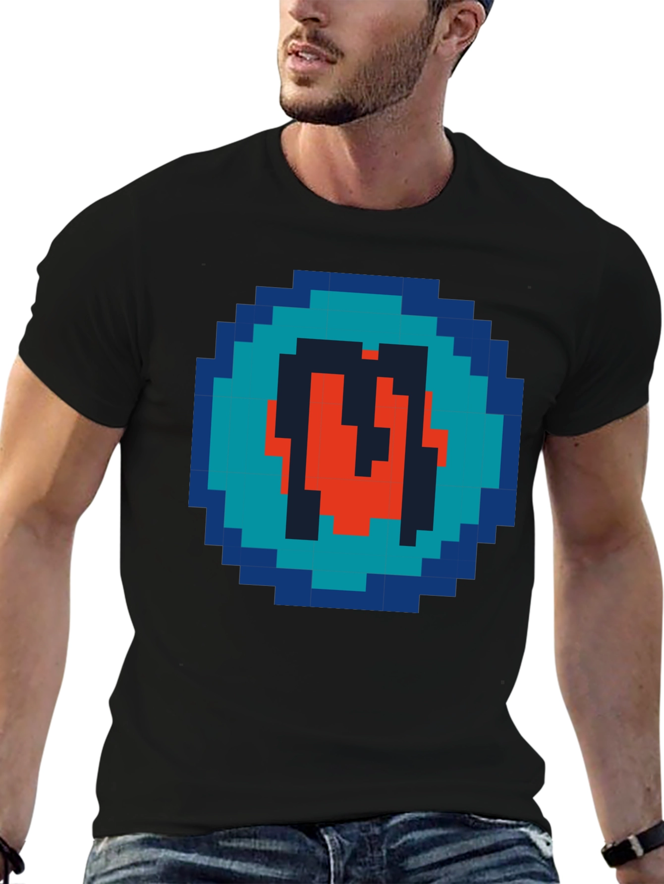 Pixel Art Letter Graphic Tee
