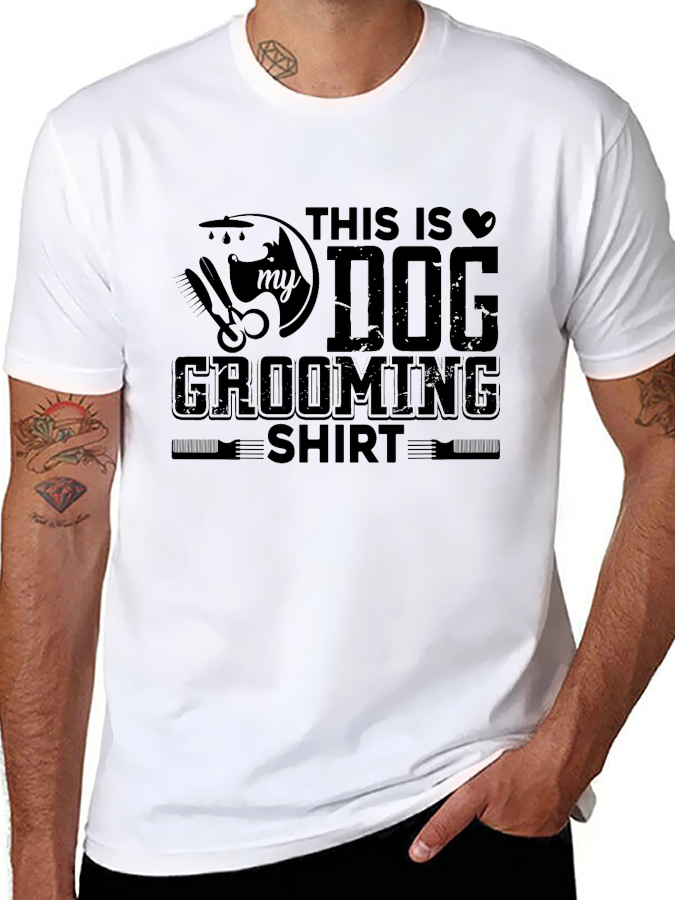 Dog Grooming T-Shirt for Pet Lovers