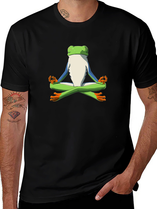 Zen Frog T-Shirt - Meditating amphibian
