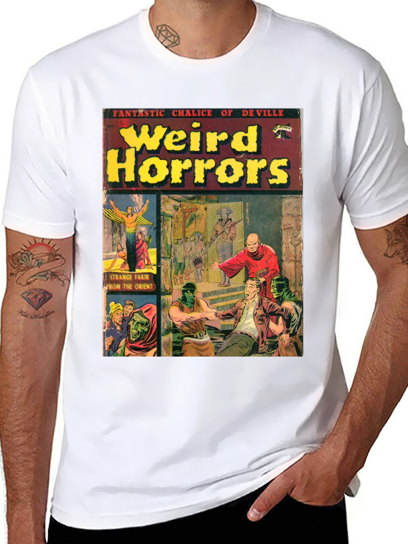 Weird Horrors Comic Book Cover T-Shirt