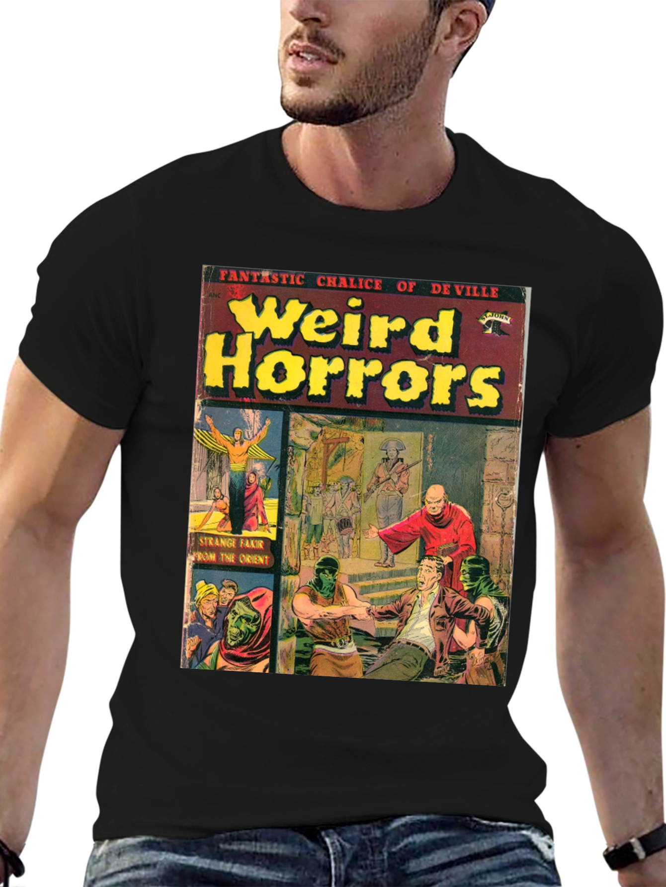 Weird Horrors Comic Book Cover T-Shirt