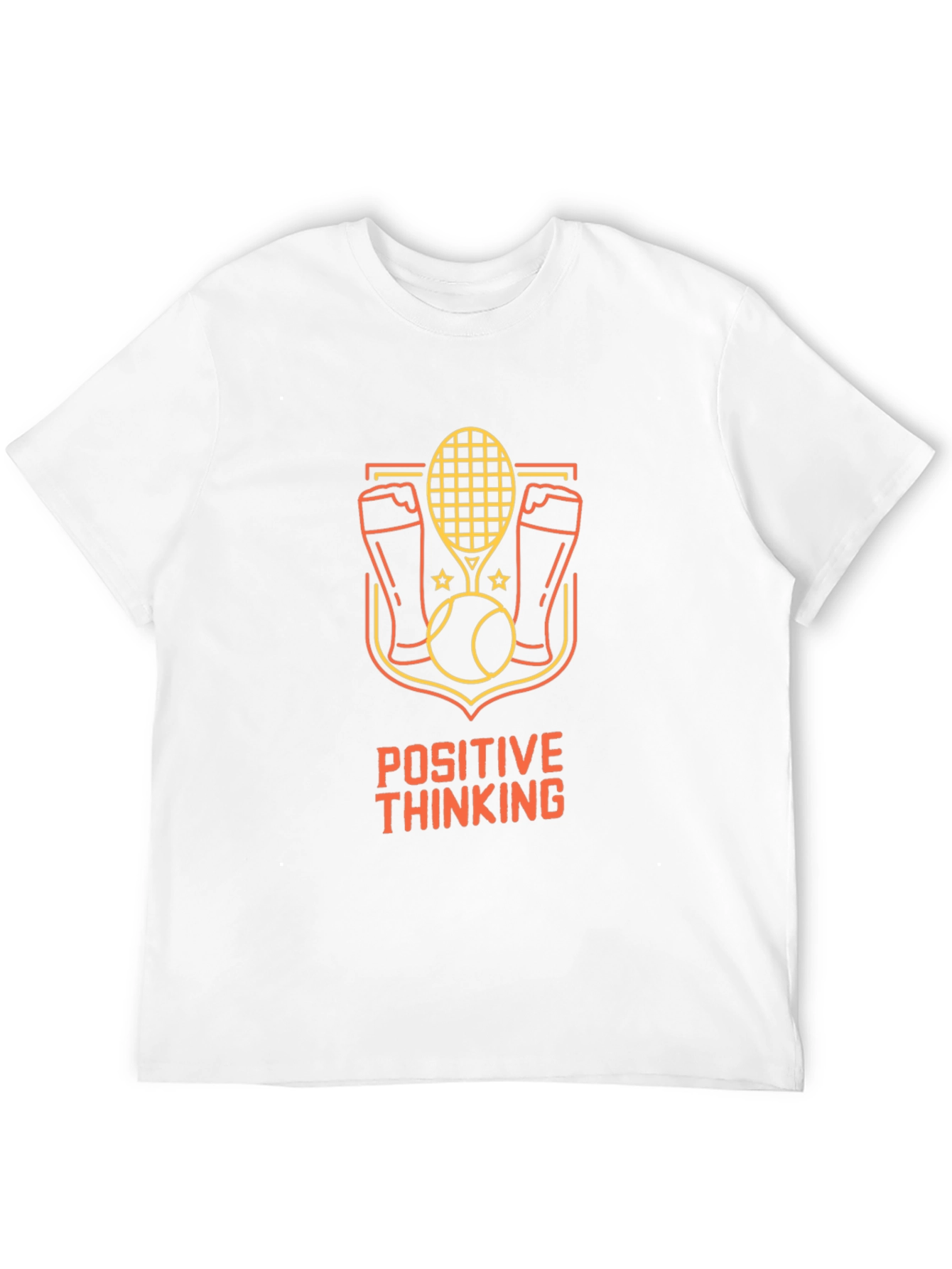 Positive Thinking Tennis & Beer T-Shirt