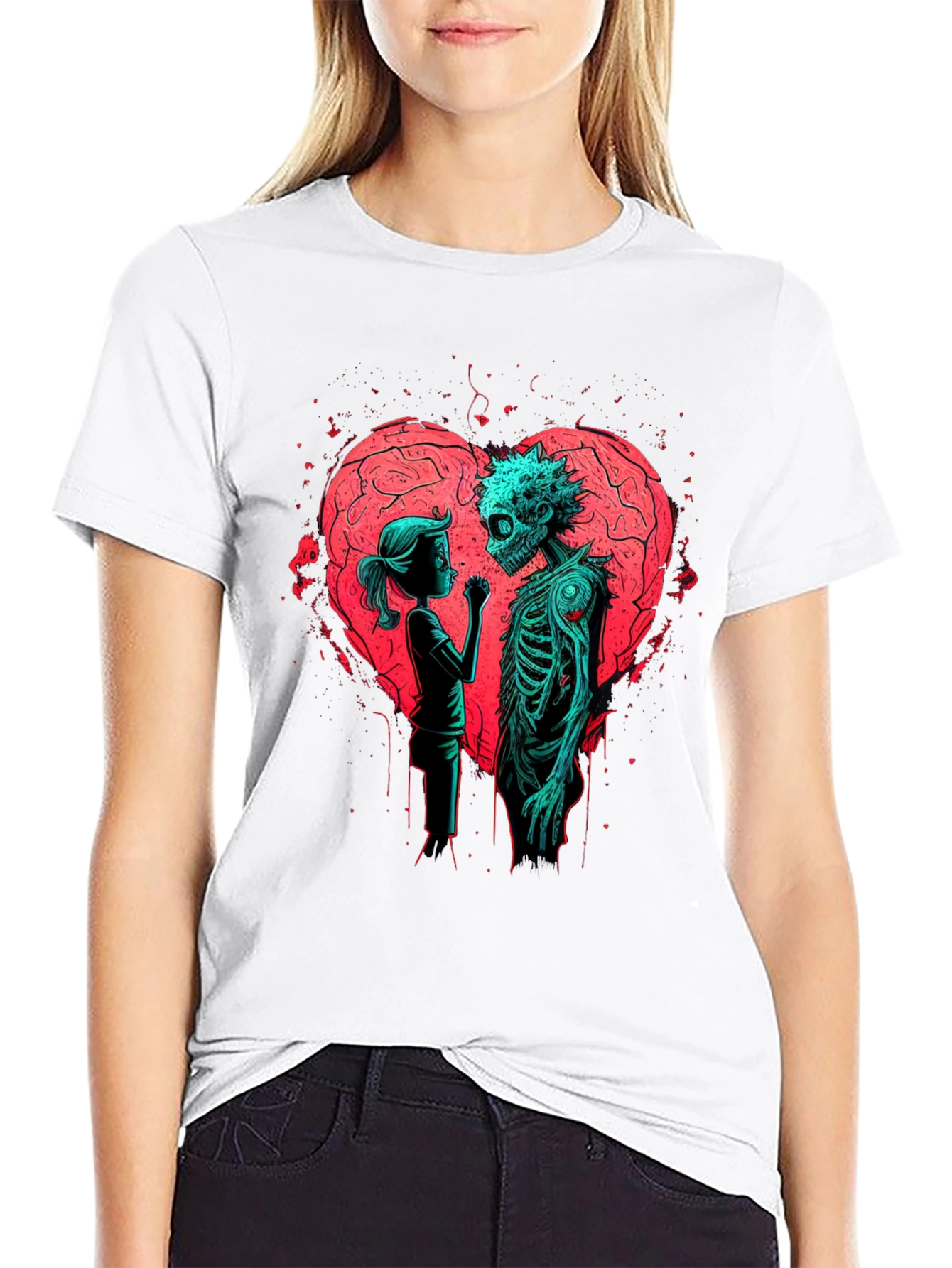 Zombie Love Graphic T-Shirt - Halloween Spooky Season