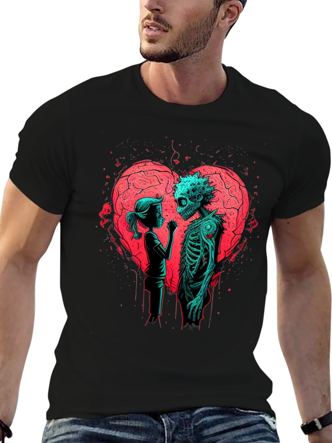 Zombie Love Graphic T-Shirt - Halloween Spooky Season