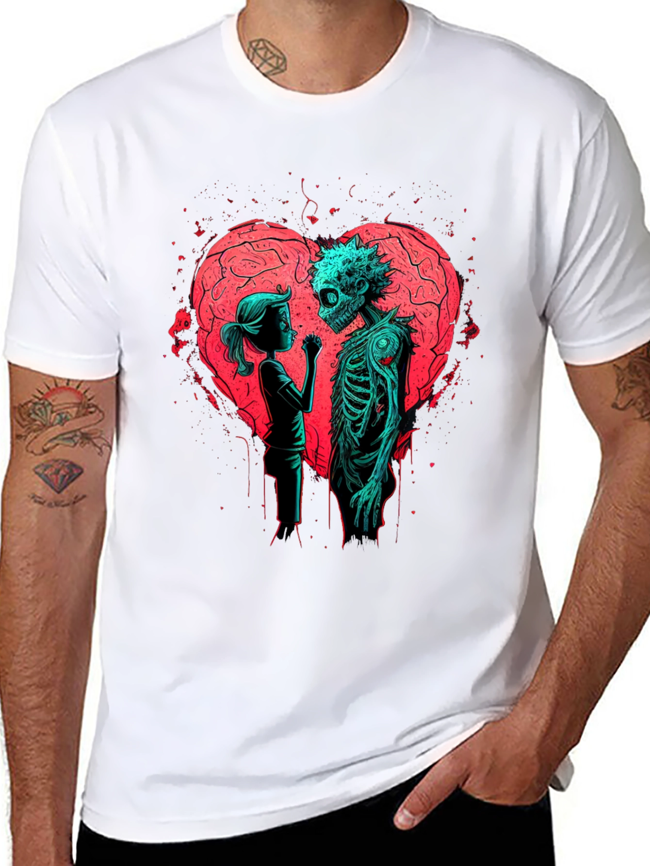 Zombie Love Graphic T-Shirt - Halloween Spooky Season