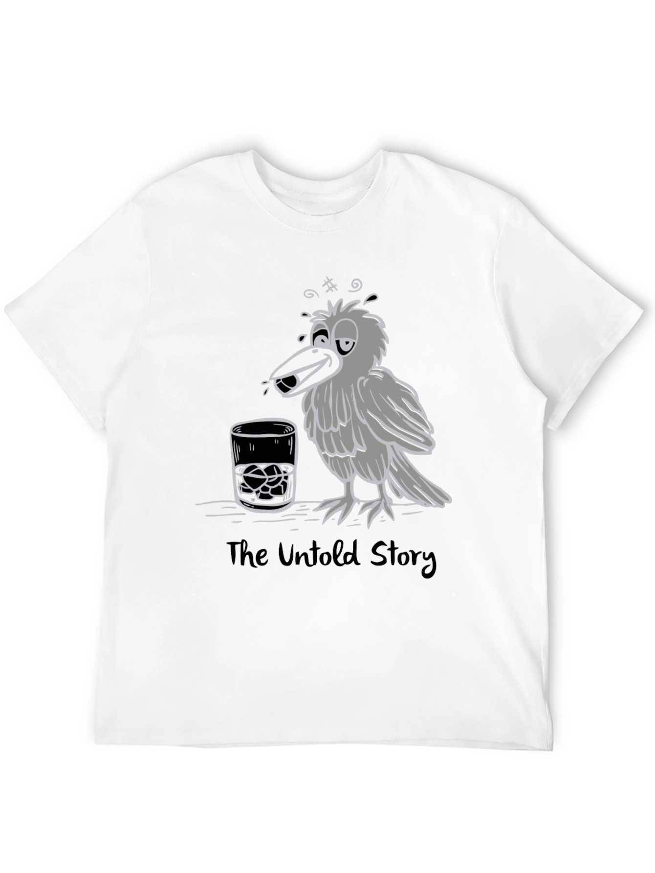 Drunk Crow Graphic T-Shirt - The Untold Story