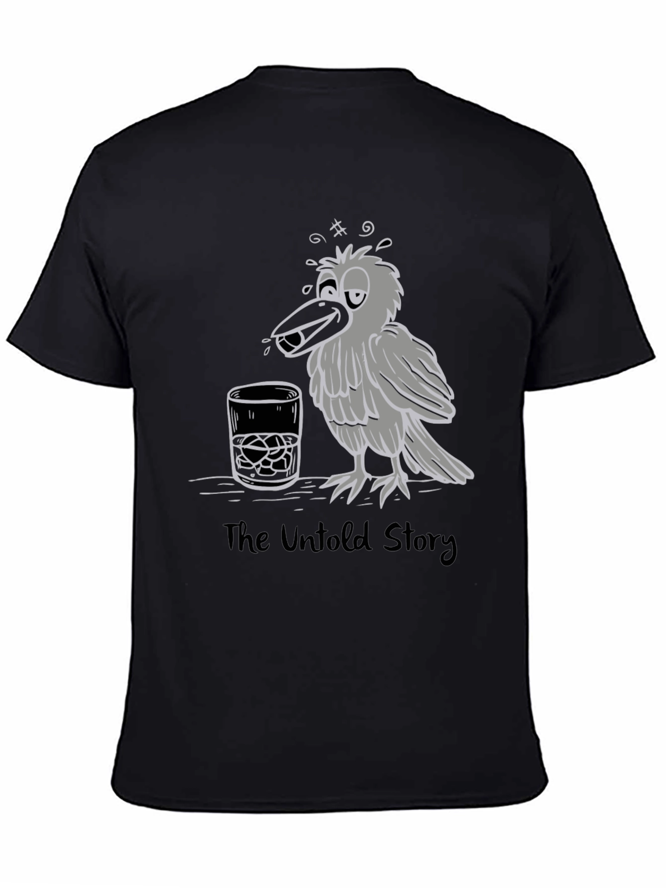 Drunk Crow Graphic T-Shirt - The Untold Story