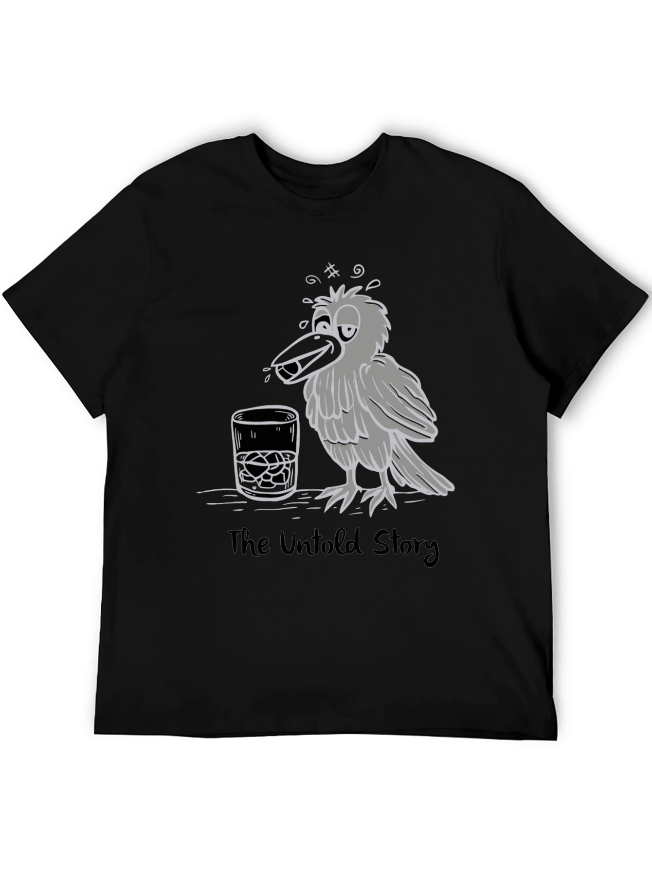 Drunk Crow Graphic T-Shirt - The Untold Story