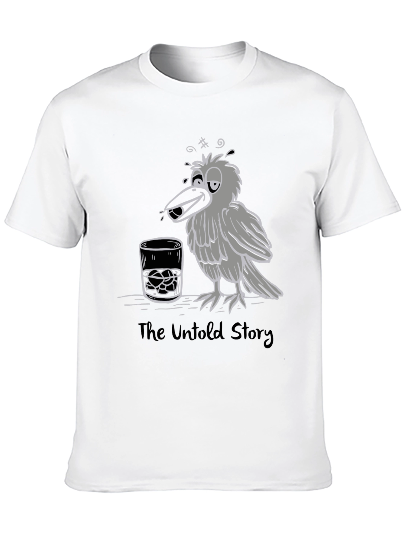 Drunk Crow Graphic T-Shirt - The Untold Story