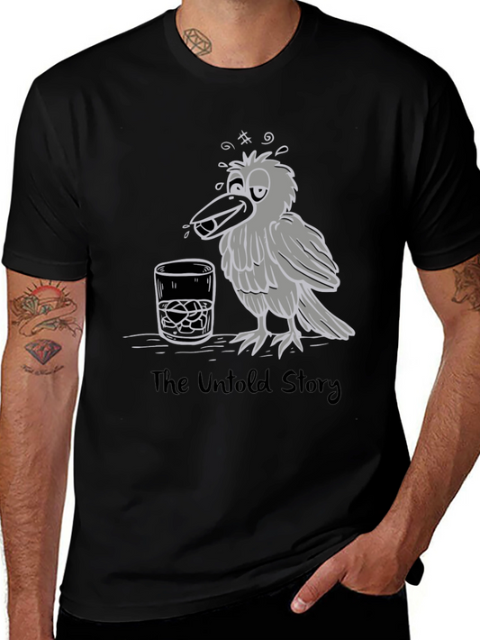 Drunk Crow Graphic T-Shirt - The Untold Story