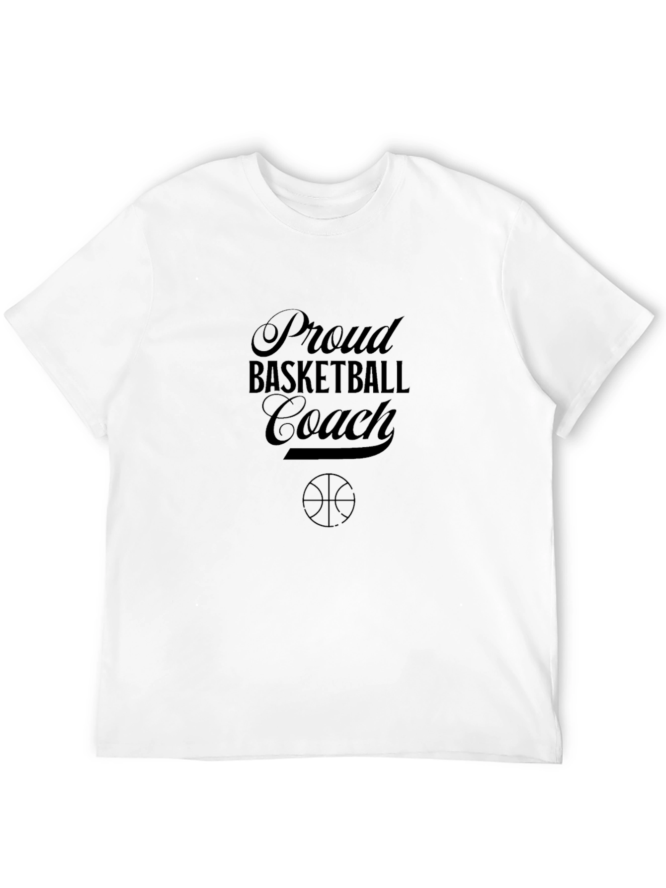Proud Basketball Coach Black T-Shirt