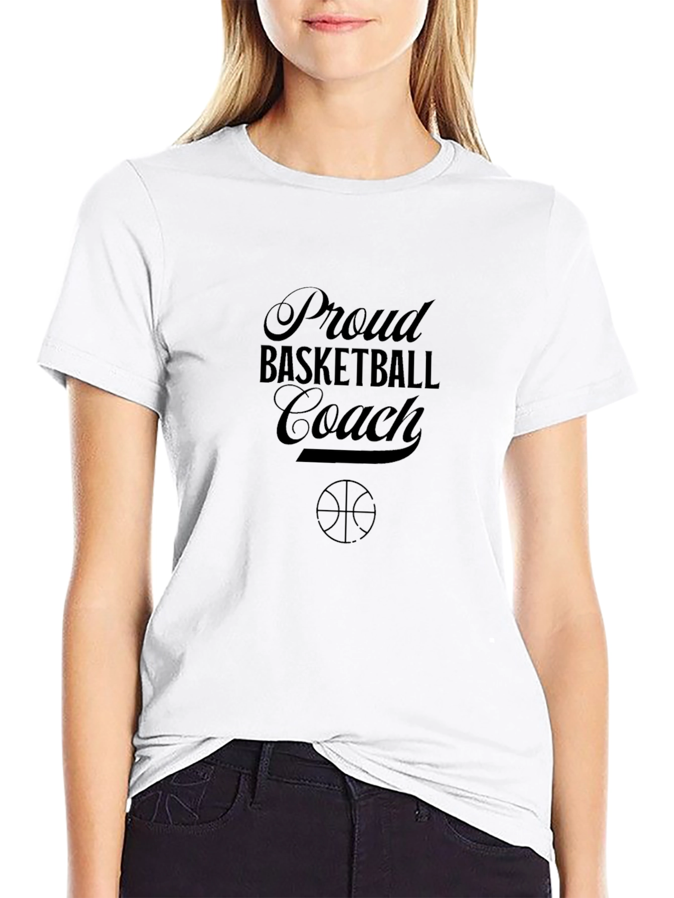 Proud Basketball Coach Black T-Shirt