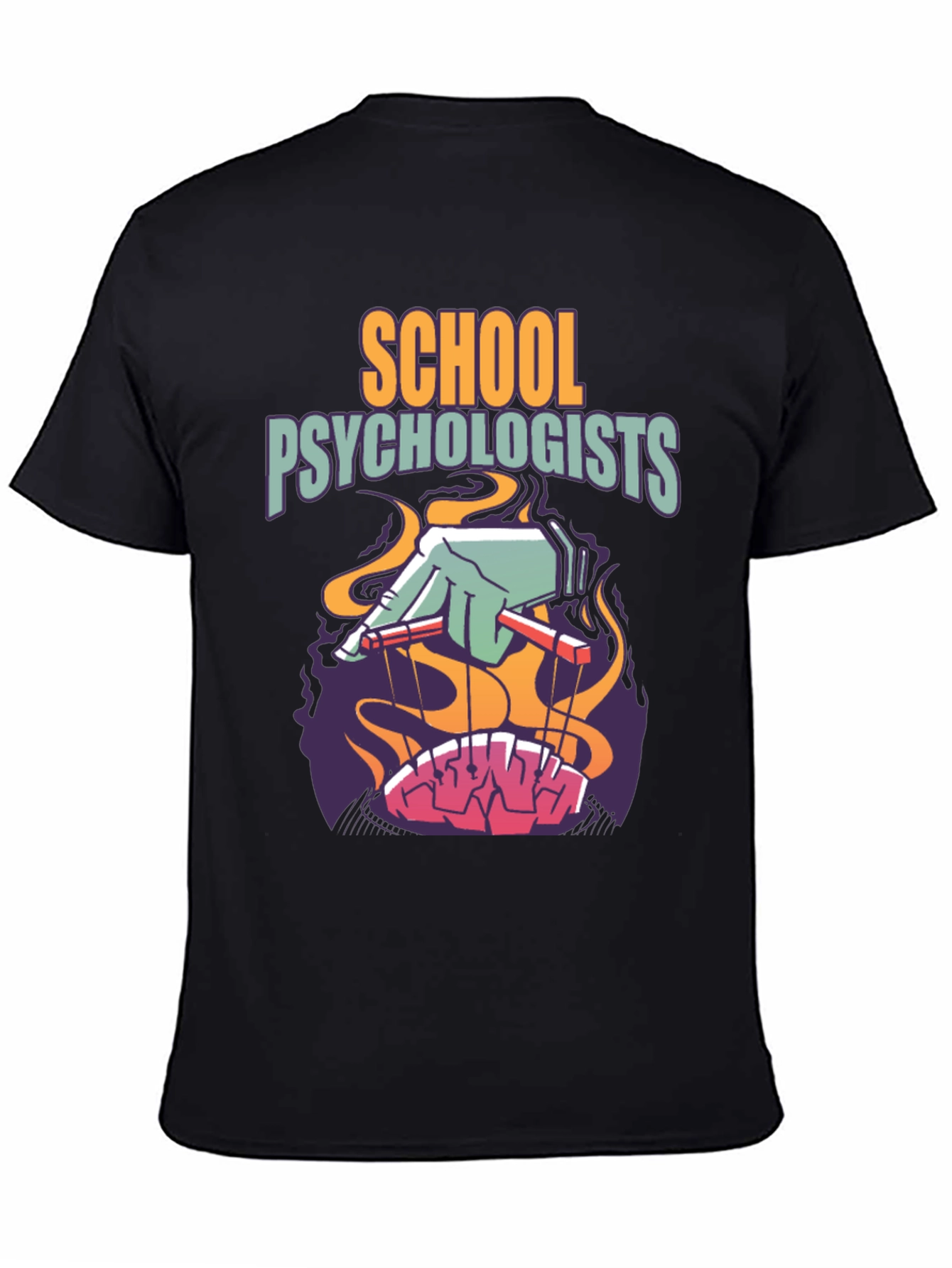 School Psychologist Puppet Brain Tee