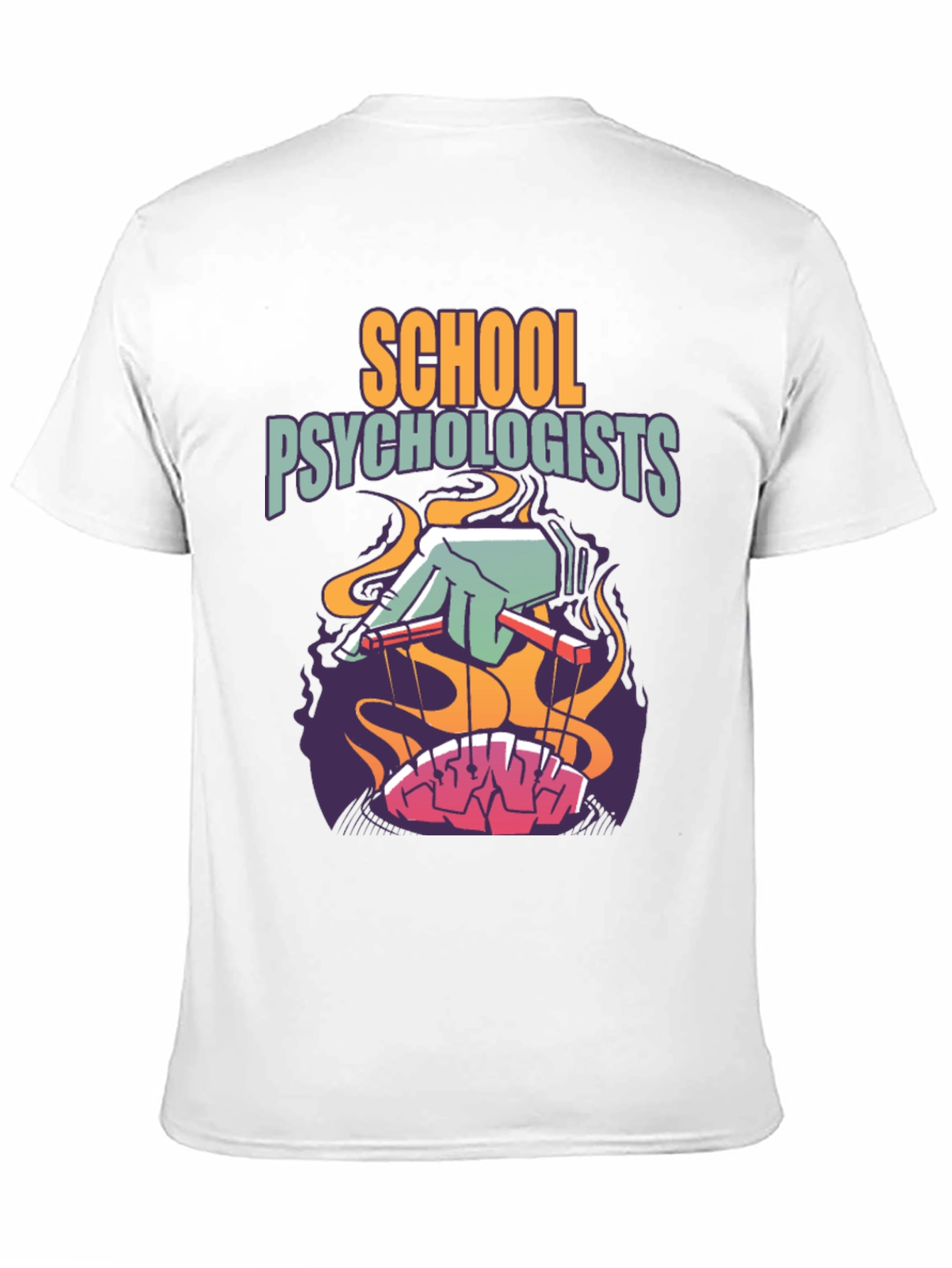 School Psychologist Puppet Brain Tee
