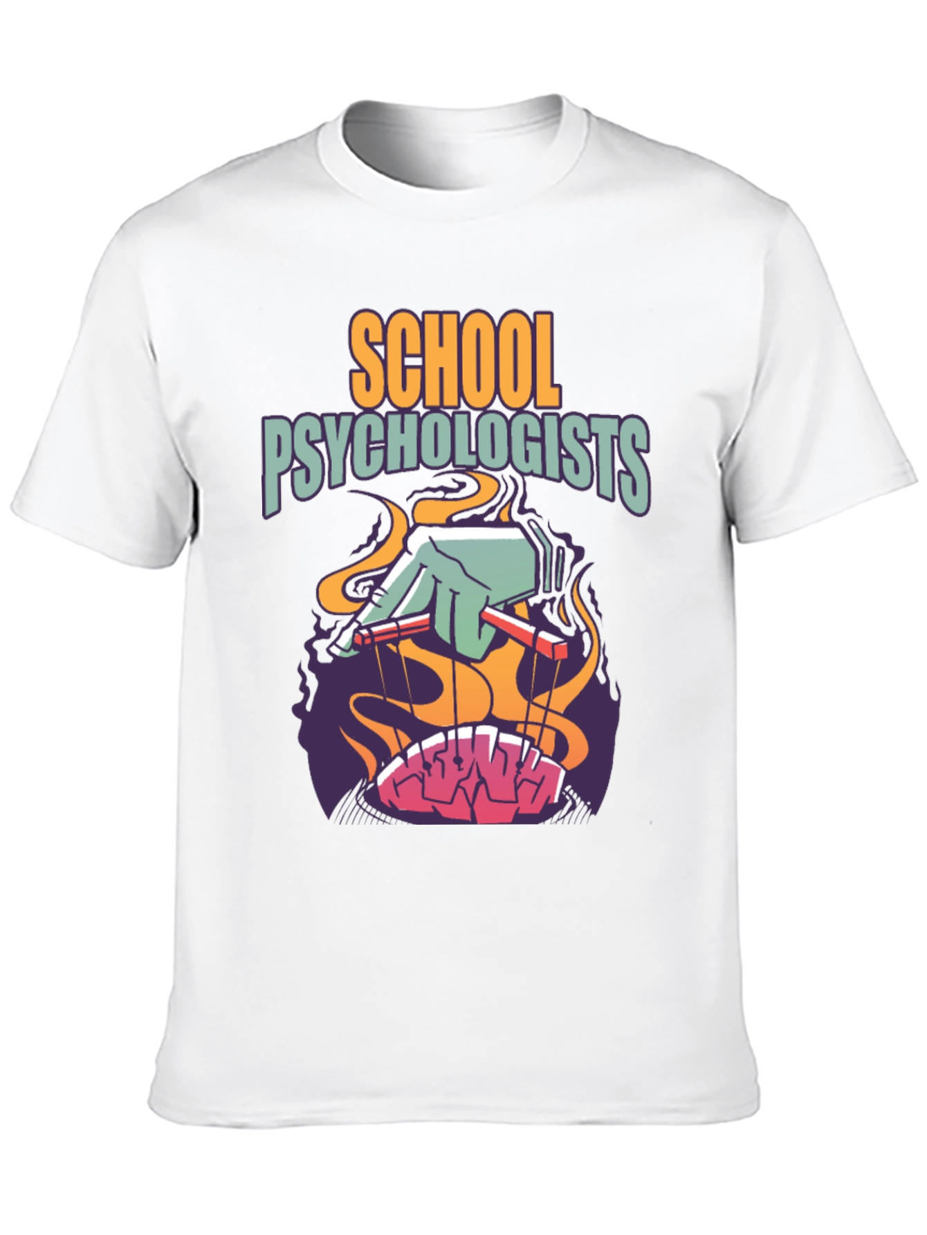 School Psychologist Puppet Brain Tee