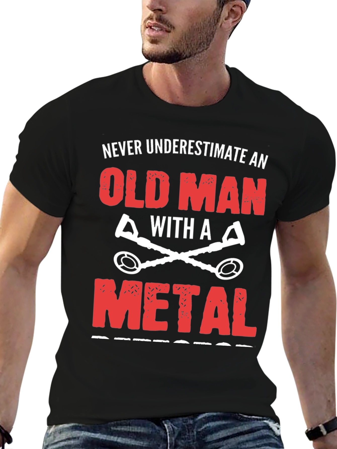Metal Detecting Old Man T-Shirt