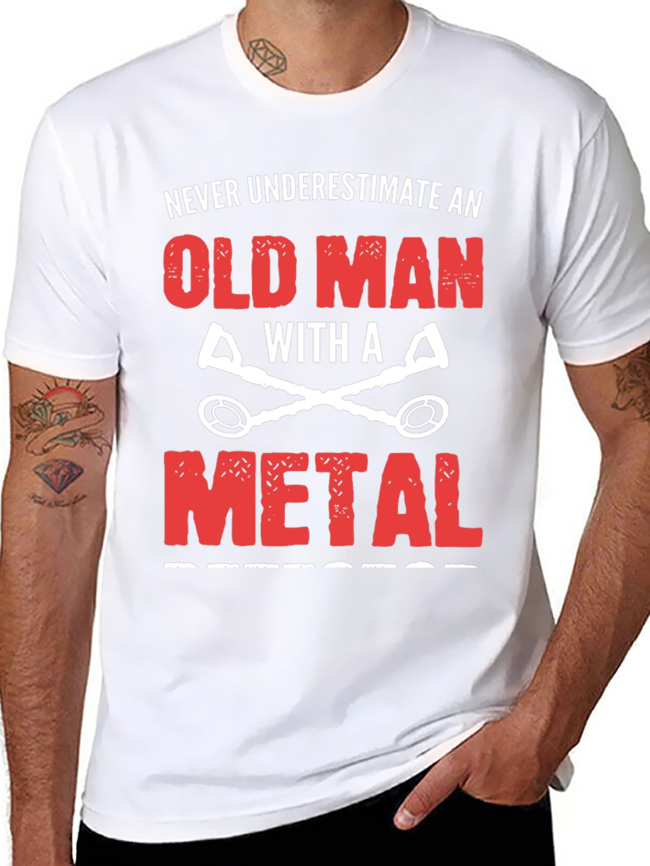Metal Detecting Old Man T-Shirt