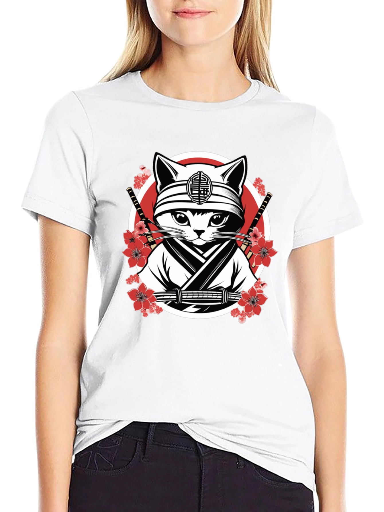 Ninja Cat T-Shirt - Graphic Tee