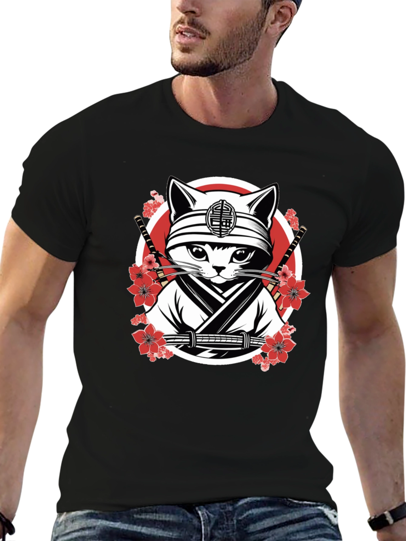 Ninja Cat T-Shirt - Graphic Tee